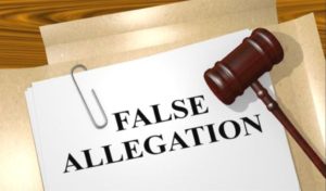 false allegation